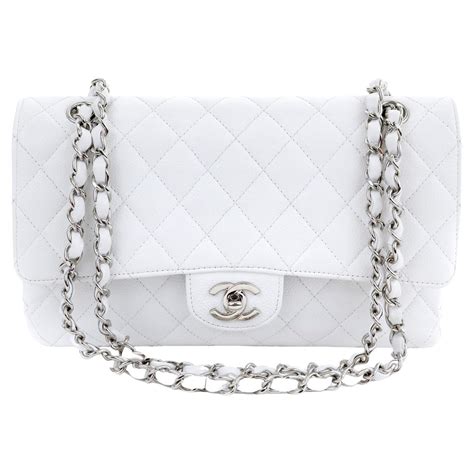 chanel white caviar bag|chanel caviar bag On Sale .